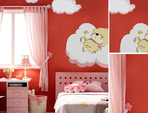 手繪背景墻 給孩子快樂生活 手繪背景墻 給孩子快樂生活